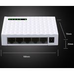 PC, gaming si accesorii - Retelistica - Switch-uri - Switch-uri fara management - Switch internet cu 5 Porturi, JH01 Plug and Play, 100/1000Mbps, auto MDI/MDIX, alb - Infinity.ro