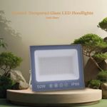 Casa si Gradina - Corpuri si surse de iluminat - Iluminat comercial si industrial - Proiectoare si lampi de lucru - Proiector cu LED-uri de 50W, 5000LM, pentru exterior sau interior, IP66, din sticla mata anti-orbire - Infinity.ro