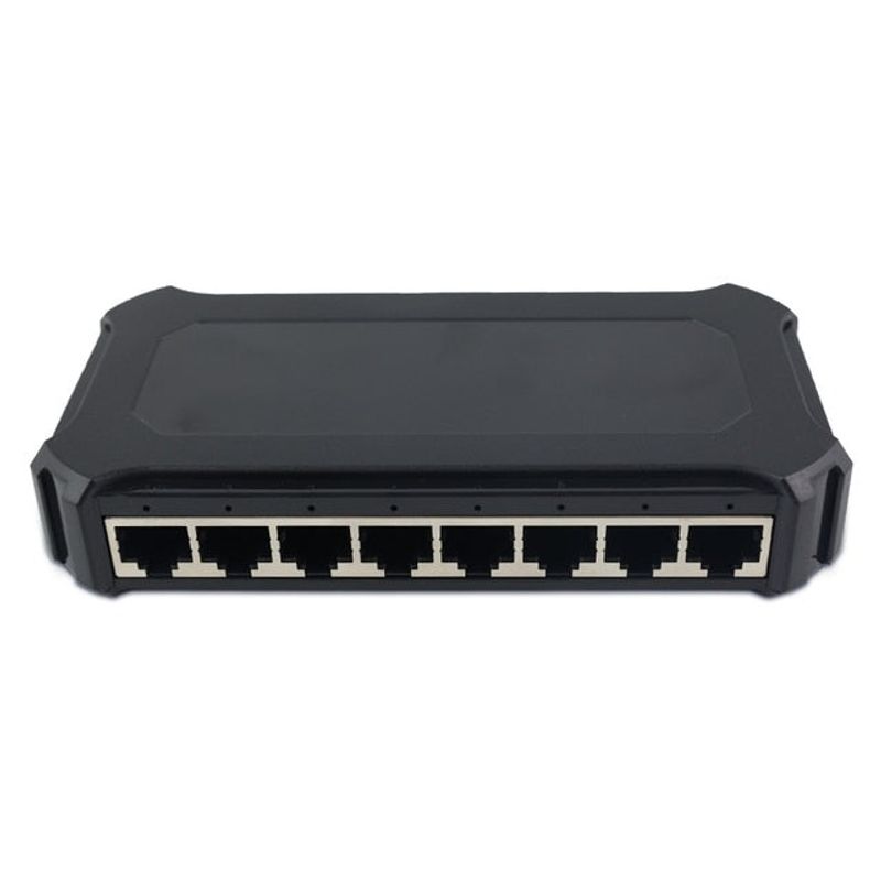 PC, gaming si accesorii - Retelistica - Switch-uri - Switch-uri fara management - Switch Internet cu 8 Porturi, 100/1000Mbps, Plug and Play, Q-JH02, Negru - Infinity.ro