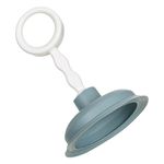Casa si Gradina - Sanitare - Chiuveta bucatarie si accesorii - Accesorii chiuvete - Ventuza desfundat, model aqua, diametru 10.5 cm, inaltime 17 cm, plastic, albastru-alb - Infinity.ro