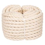 Casa si Gradina - Constructii - Feronerie si accesorii - Sfoara si lanturi - Sfoara bumbac, multifunctionala, lungime 12m, grosime 10mm, culoare alb - Infinity.ro