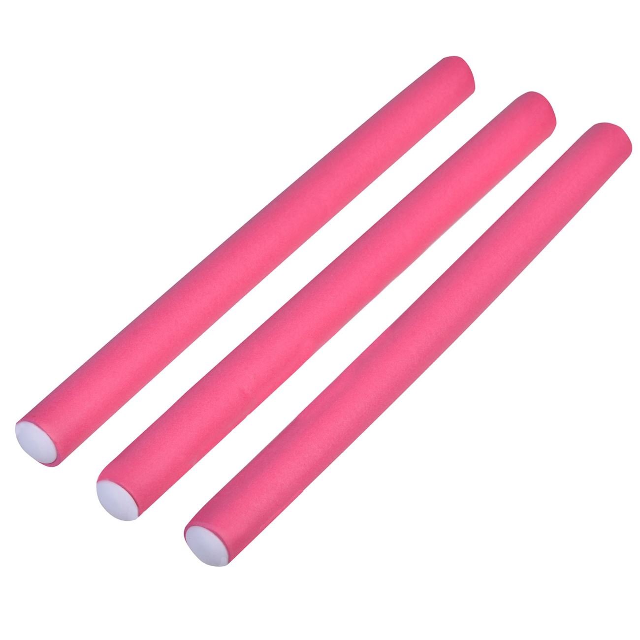 Bigudiuri par set 10 bucati, fucsia, diametru 1.2 cm