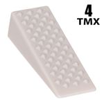 Casa si Gradina - Constructii - Usi interior, exterior si garaj - Accesorii usi - Opritor usa si mobila, abs, off white, set 4 bucati - Infinity.ro