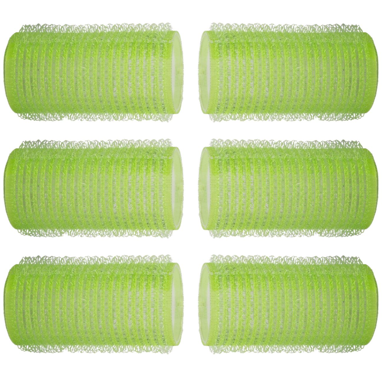 Bigudiuri par set 6 bucati, diametru 3cm, verde