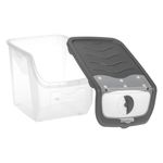 Casa si Gradina/Bucatarie si vesela/Organizare si depozitare bucatarie/Cutii alimentare - Recipient de depozitare, model stivuibil, capac transparent cu aerisire, capacitate 12l, plastic, transparent/antracit - Infinity.ro