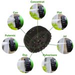 Casa si Gradina - Gradinarit si plante - Instalatii si accesorii pentru irigatii - Furtunuri de gradina si accesorii - Furtun extensibil de gradina, pana la 60m lungime, cu pistol cu 7 tipuri de jet, cu conectori, verde - Infinity.ro