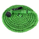 Casa si Gradina - Gradinarit si plante - Instalatii si accesorii pentru irigatii - Furtunuri de gradina si accesorii - Furtun extensibil de gradina, pana la 60m lungime, cu pistol cu 7 tipuri de jet, cu conectori, verde - Infinity.ro