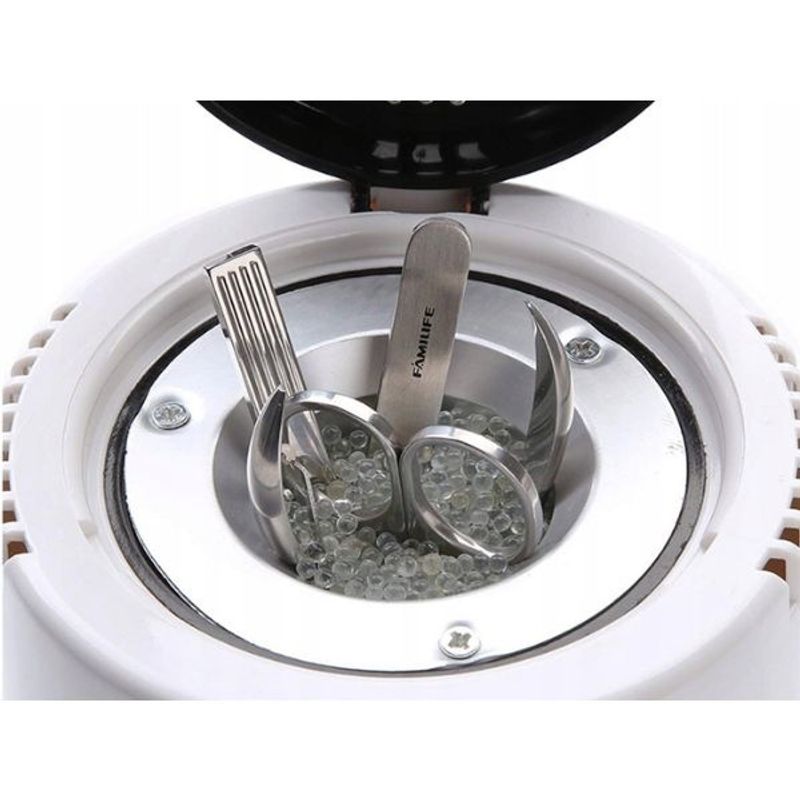 Petshop - Accesorii petshop - Acvaristica si teraristica - Sterilizatoare - Sterilizator pentru ustensile metalice mici, cu bile de sticla, 100W, Alb - Infinity.ro