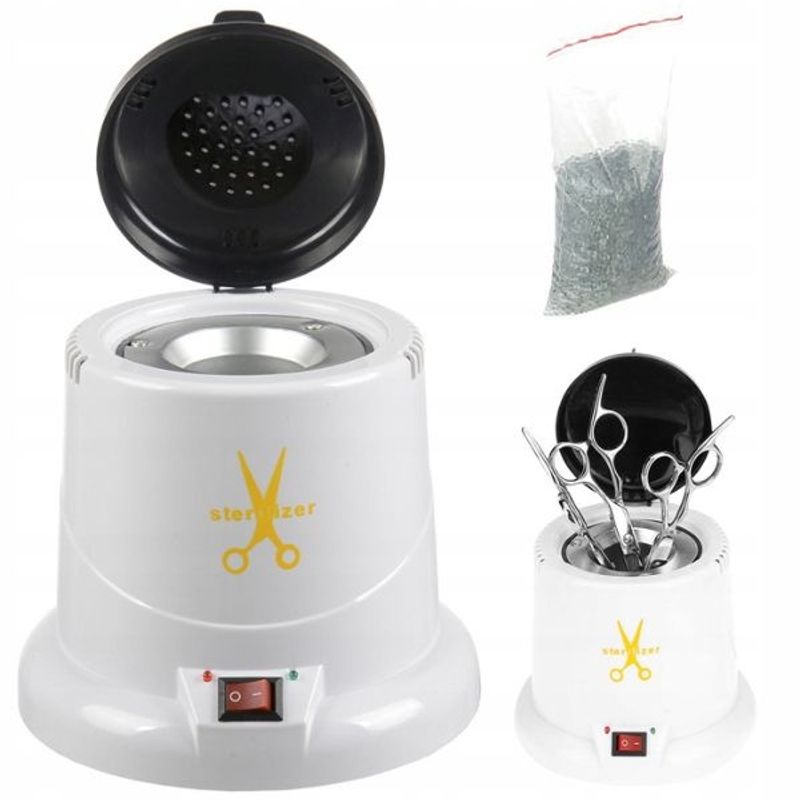 Petshop - Accesorii petshop - Acvaristica si teraristica - Sterilizatoare - Sterilizator pentru ustensile metalice mici, cu bile de sticla, 100W, Alb - Infinity.ro