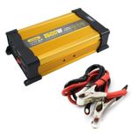 Auto si Moto - Reparatii si depanare - Invertoare auto - Invertor de tensiune auto Andowl KS1500, 1500W, 12V, 220V, 26 x 11 x 6.5cm, auriu - Infinity.ro
