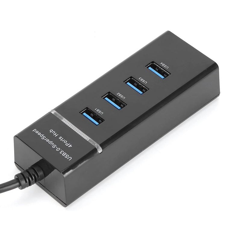 PC, gaming si accesorii - Retelistica - Hub-uri - Hub USB cu 4 porturi USB 3.0 viteza transfer de pana la 5Gbps, White - Infinity.ro