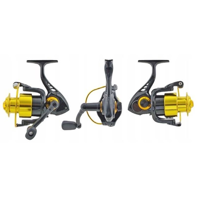 Sport si Outdoor - Sporturi acvatice - Pescuit - Mulinete - Mulineta Konger Endura Gold 60FD, Frana frontala micrometrica, Negru/Auriu - Infinity.ro