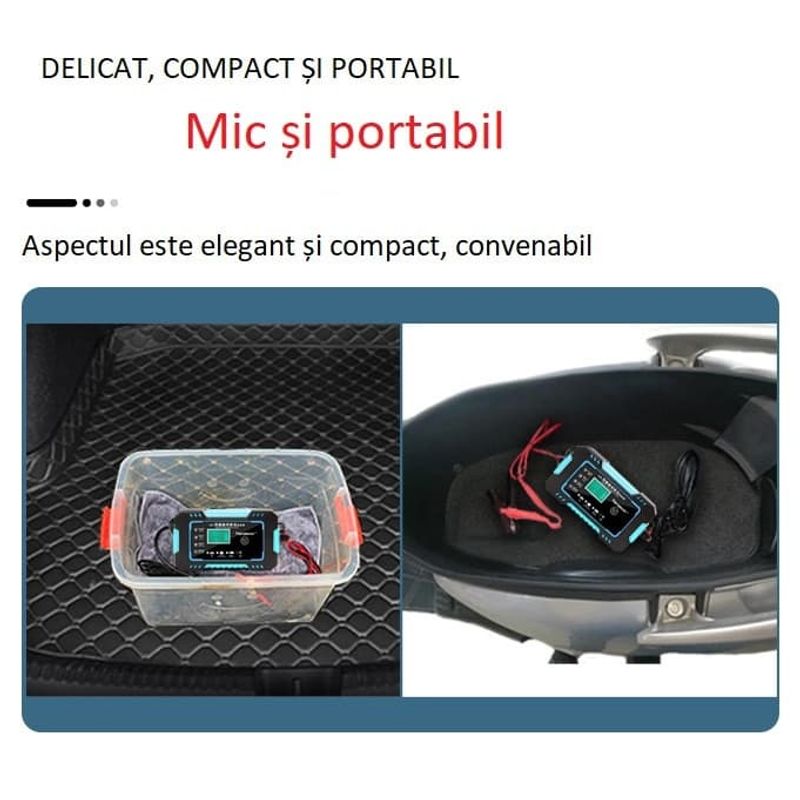 Auto si Moto - Reparatii si depanare - Redresoare - Redresor auto smart 12V 6A Max 2-100Ah, Auto/Moto, Incarcare Rapida - Infinity.ro