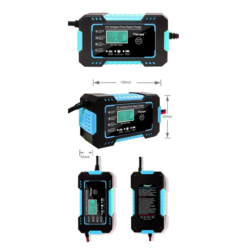 Auto si Moto - Reparatii si depanare - Redresoare - Redresor auto smart 12V 6A Max 2-100Ah, Auto/Moto, Incarcare Rapida - Infinity.ro