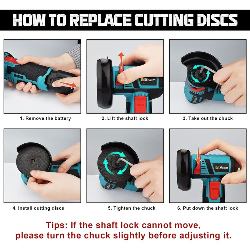 Casa si Gradina - Constructii - Scule electrice si accesorii - Polizoare - Mini polizor unghiular portabil, cu 2 acumulatori 12V, 750W, 1500mAh, 19500rpm, 2 discuri 76mm - Infinity.ro