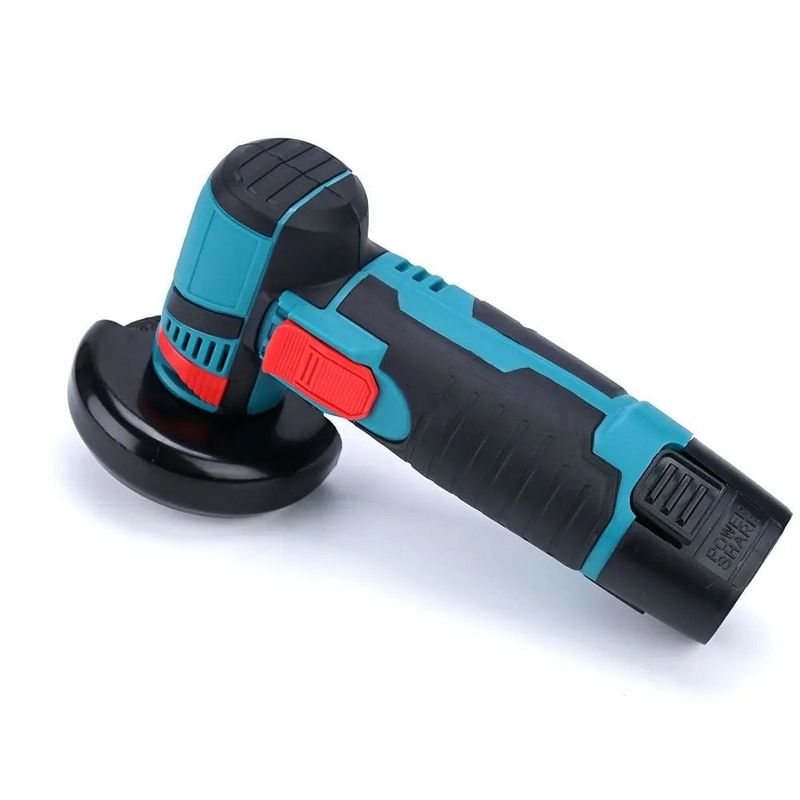 Casa si Gradina - Constructii - Scule electrice si accesorii - Polizoare - Mini polizor unghiular portabil, cu 2 acumulatori 12V, 750W, 1500mAh, 19500rpm, 2 discuri 76mm - Infinity.ro