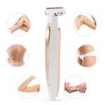 Ingrijire personala si Cosmetice - Aparate & accesorii ingrijire personala - Epilatoare si accesorii - Epilatoare - Epilator pentru corp, 3 capete interschimbabile, Reincarcare prin USB, Design elegant, Roz, Alb/Roz/Auriu - Infinity.ro