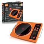 Electronice si Electrocasnice - Aragazuri, cuptoare si hote - Plite incorporabile - Plite electrice - Plita Electrica RAF R.8046 cu Incalzire Radianta Infrarosu si Control Tactil, 3500W, Orange - Infinity.ro