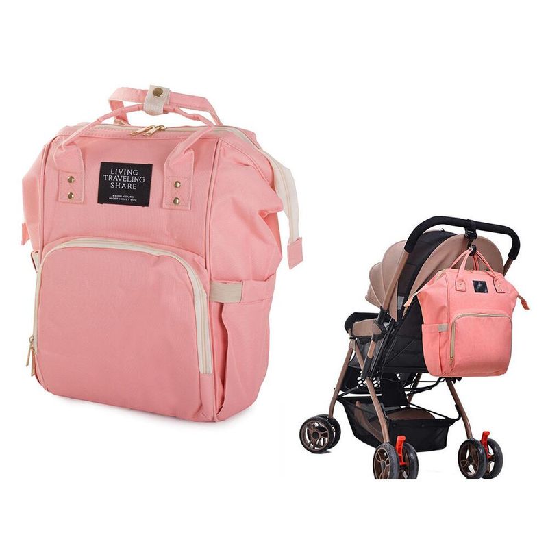 Sport si Outdoor - Articole de voiaj - Rucsacuri - Geanta/rucsac termo pentru mamici, bebelus, Verk Group, impermeabila, roz, max 15 kg, 24x17x38 cm - Infinity.ro