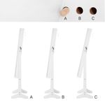 Fashion, accesorii si bijuterii - Femei - Bijuterii femei - Cutii bijuterii - Cabinet bijuterii cu oglinda, Mercaton, MDF, raft interior, alb, 41.1x36.5x151.5 cm - Infinity.ro