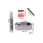 Ingrijire personala si Cosmetice - Manichiura si pedichiura - Truse manichiura si pedichiura - Set freza pentru unghii, MalTec 112097 - Infinity.ro