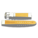 Fashion, accesorii si bijuterii - Femei - Accesorii femei - Alte accesorii femei - Curea ceas piele naturala alba 12 mm catarama clasica argintie - Infinity.ro