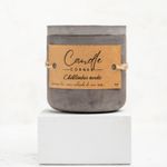 Casa si Gradina - Decoratiuni - Aromaterapie si lumanari - Lumanari si candele - Lumanare parfumata handmade din ceara naturala de soia 100%, aroma Chihlimbar nordic, Recipient ceramic, 150 g - Infinity.ro
