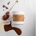 Casa si Gradina - Decoratiuni - Aromaterapie si lumanari - Lumanari si candele - Lumanare parfumata handmade din ceara naturala de soia 100%, aroma Ciocolata, Recipient ceramic alb, 150 g - Infinity.ro