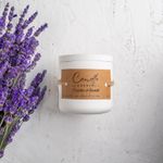 Casa si Gradina - Decoratiuni - Aromaterapie si lumanari - Lumanari si candele - Lumanare parfumata handmade din ceara naturala de soia 100%, aroma de Gradina de lavanda, Recipient ceramic, 150 g - Infinity.ro