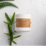 Casa si Gradina - Decoratiuni - Aromaterapie si lumanari - Lumanari si candele - Lumanare parfumata handmade din ceara naturala de soia 100%, aroma Aloe si bambus, Recipient ceramic alb, 150 g - Infinity.ro