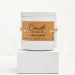 Casa si Gradina - Decoratiuni - Aromaterapie si lumanari - Lumanari si candele - Lumanare parfumata handmade din ceara naturala de soia 100%, aroma Flori de portocal, Recipient ceramic, 150 g - Infinity.ro