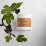 Casa si Gradina - Decoratiuni - Aromaterapie si lumanari - Lumanari si candele - Lumanare parfumata handmade din ceara naturala de soia 100%, aroma Smochin salbatic, Recipient ceramic, 150 g - Infinity.ro