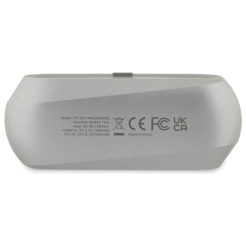 TV, Audio-Video si Foto - Portabile audio - Casti audio - Casti True Wireless Stereo, Albastrutooth - Guess Earbuds Elongated Metallic Printed Logo (GUTWSC2MCDSE) - Gri - Infinity.ro