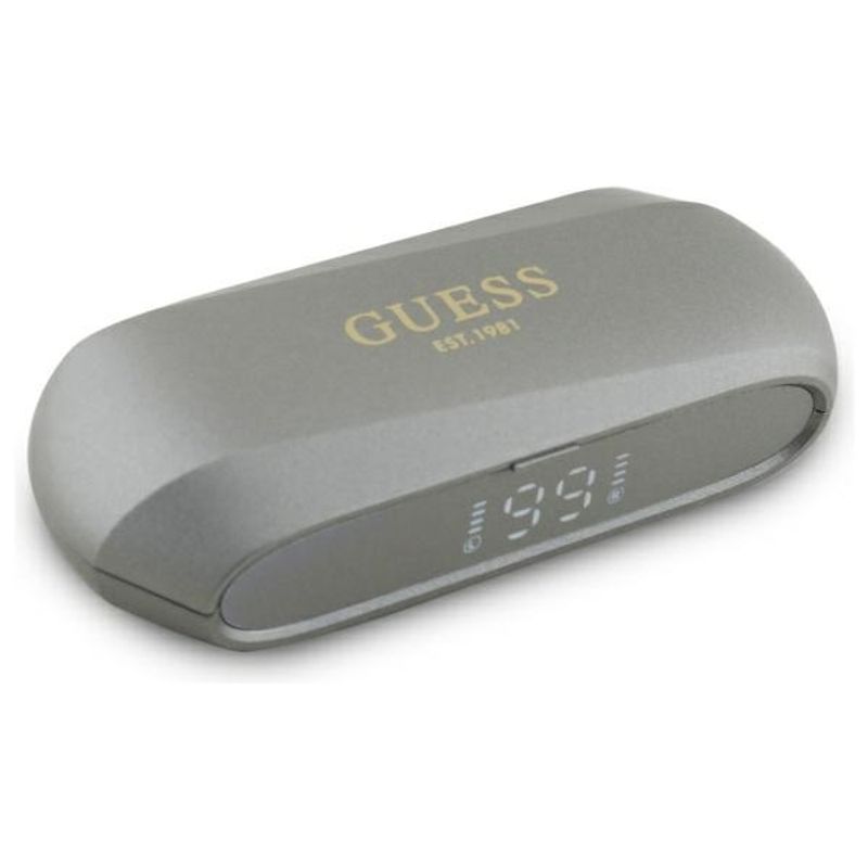 TV, Audio-Video si Foto - Portabile audio - Casti audio - Casti True Wireless Stereo, Albastrutooth - Guess Earbuds Elongated Metallic Printed Logo (GUTWSC2MCDSE) - Gri - Infinity.ro