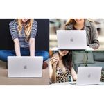 Laptop, Telefoane si Tablete - Laptopuri si accesorii - Accesorii Laptop - Genti laptop - Husa pentru MacBook Air 15" (2023 / 2024) - Techsuit UltrCenusiuell - Transparent mat - Infinity.ro
