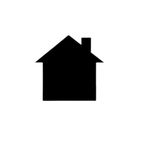 Casa si Gradina - Decoratiuni - Decoratiuni perete - Tabla Scolara sub Forma de Autocolant pentru Scris cu Creta, aspect casuta, Neagra, 100 x 100 cm - Infinity.ro