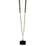 Laptop, Telefoane si Tablete - Telefoane mobile si accesorii - Accesorii Telefoane - Huse telefoane - Husa pentru iPhone 16 Pro Max - Guess Leather Metal Logo Strass Crossbody (GUHCP16XP4TDSCPW) - Maro - Infinity.ro