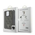 Laptop, Telefoane si Tablete - Telefoane mobile si accesorii - Accesorii Telefoane - Huse telefoane - Husa pentru iPhone 16 Pro Max - Guess Leather Metal Logo Strass Crossbody (GUHCP16XP4TDSCPW) - Maro - Infinity.ro