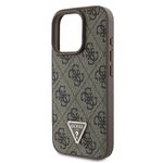 Laptop, Telefoane si Tablete - Telefoane mobile si accesorii - Accesorii Telefoane - Huse telefoane - Husa pentru iPhone 16 Pro Max - Guess Leather Metal Logo Strass Crossbody (GUHCP16XP4TDSCPW) - Maro - Infinity.ro