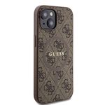 Laptop, Telefoane si Tablete - Telefoane mobile si accesorii - Accesorii Telefoane - Huse telefoane - Husa pentru iPhone 15 Plus - Guess 4G Collection Leather MagSafe (GUHMP15MG4GFRW) - Maro - Infinity.ro