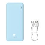 Laptop, Telefoane si Tablete - Telefoane mobile si accesorii - Accesorii Telefoane - Baterii externe - Acumulator Extern USB, Type-C, Micro-USB, 20W, 10000mAh + Cablu Type-C - Baseus Airpow (P10022801313-00) - Albastru inchis - Infinity.ro