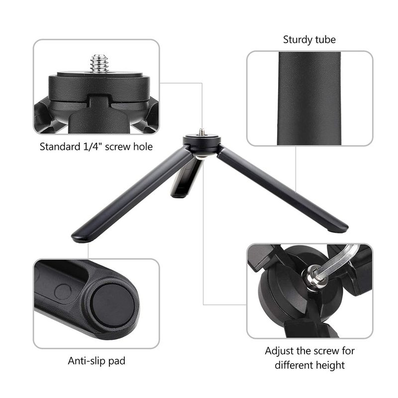 Laptop, Telefoane si Tablete - Telefoane mobile si accesorii - Accesorii Telefoane - Selfie stick-uri - Tripod Universal, pentru Selfie Stick, Camere Foto - Techsuit (TPD3) - Negru - Infinity.ro