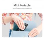 Laptop, Telefoane si Tablete - Telefoane mobile si accesorii - Accesorii Telefoane - Selfie stick-uri - Gimbal Mini Selfie Stick cu LED si Trepied, 70cm - Techsuit (Q09) - Negru - Infinity.ro