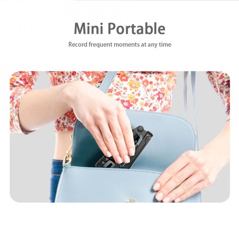 Laptop, Telefoane si Tablete - Telefoane mobile si accesorii - Accesorii Telefoane - Selfie stick-uri - Gimbal Mini Selfie Stick cu LED si Trepied, 70cm - Techsuit (Q09) - Negru - Infinity.ro