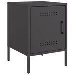 Casa si Gradina - Mobilier - Comode si corpuri - Noptiere - Noptiera, negru, 36x39x50,5 cm, otel - Infinity.ro
