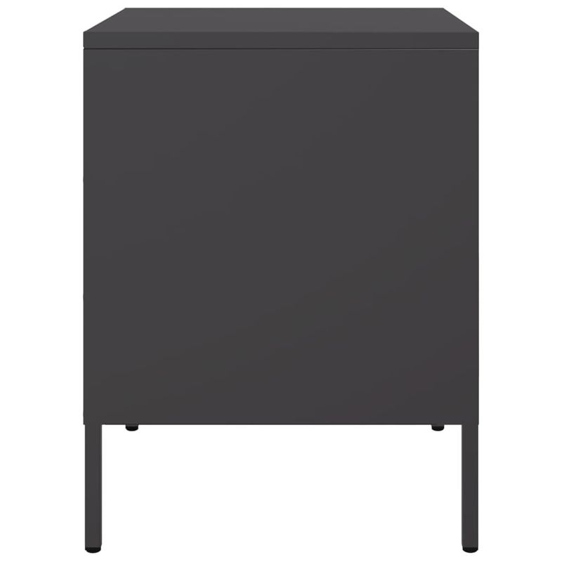 Casa si Gradina - Mobilier - Comode si corpuri - Noptiere - Noptiera, negru, 36x39x50,5 cm, otel - Infinity.ro