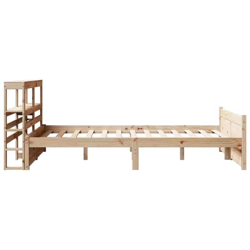 Casa si Gradina - Mobilier - Paturi si accesorii - Paturi - Cadru de pat cu tablie, 140x200 cm, lemn masiv de pin - Infinity.ro