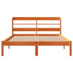 Casa si Gradina - Mobilier - Paturi si accesorii - Paturi - Cadru de pat cu tablie, maro ceruit, 120x190 cm, lemn masiv pin - Infinity.ro