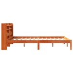 Casa si Gradina - Mobilier - Paturi si accesorii - Paturi - Cadru de pat cu tablie, maro ceruit, 120x190 cm, lemn masiv pin - Infinity.ro