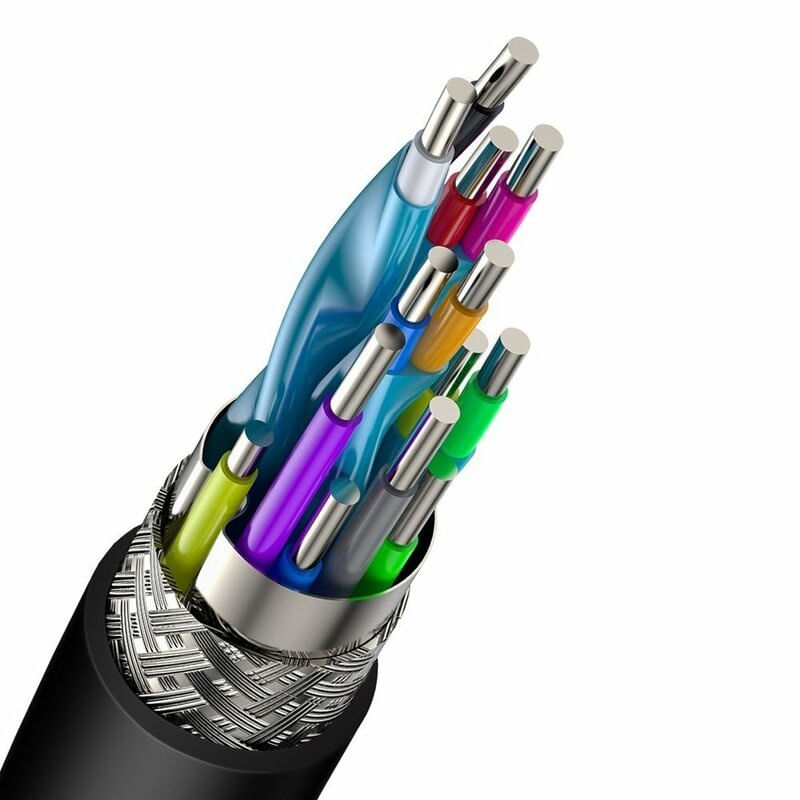 TV, Audio-Video si Foto - Accesorii TV si audio - Cabluri si adaptoare video - Cablu HDMI la HDMI, 4K, 60Hz, 18Gbps, 1m - Baseus CADKLF-E01 - Infinity.ro